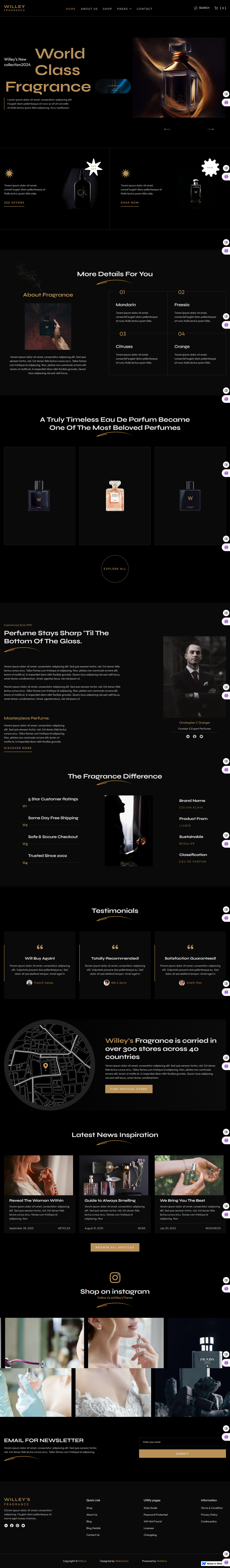fragrance Web Design